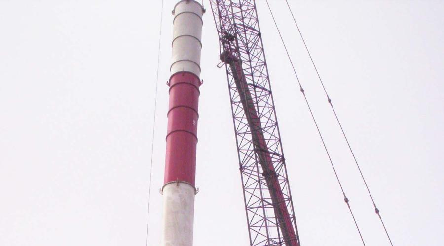 Ingeniería y construcción chimenea de humos planta Arcerlor Mittal